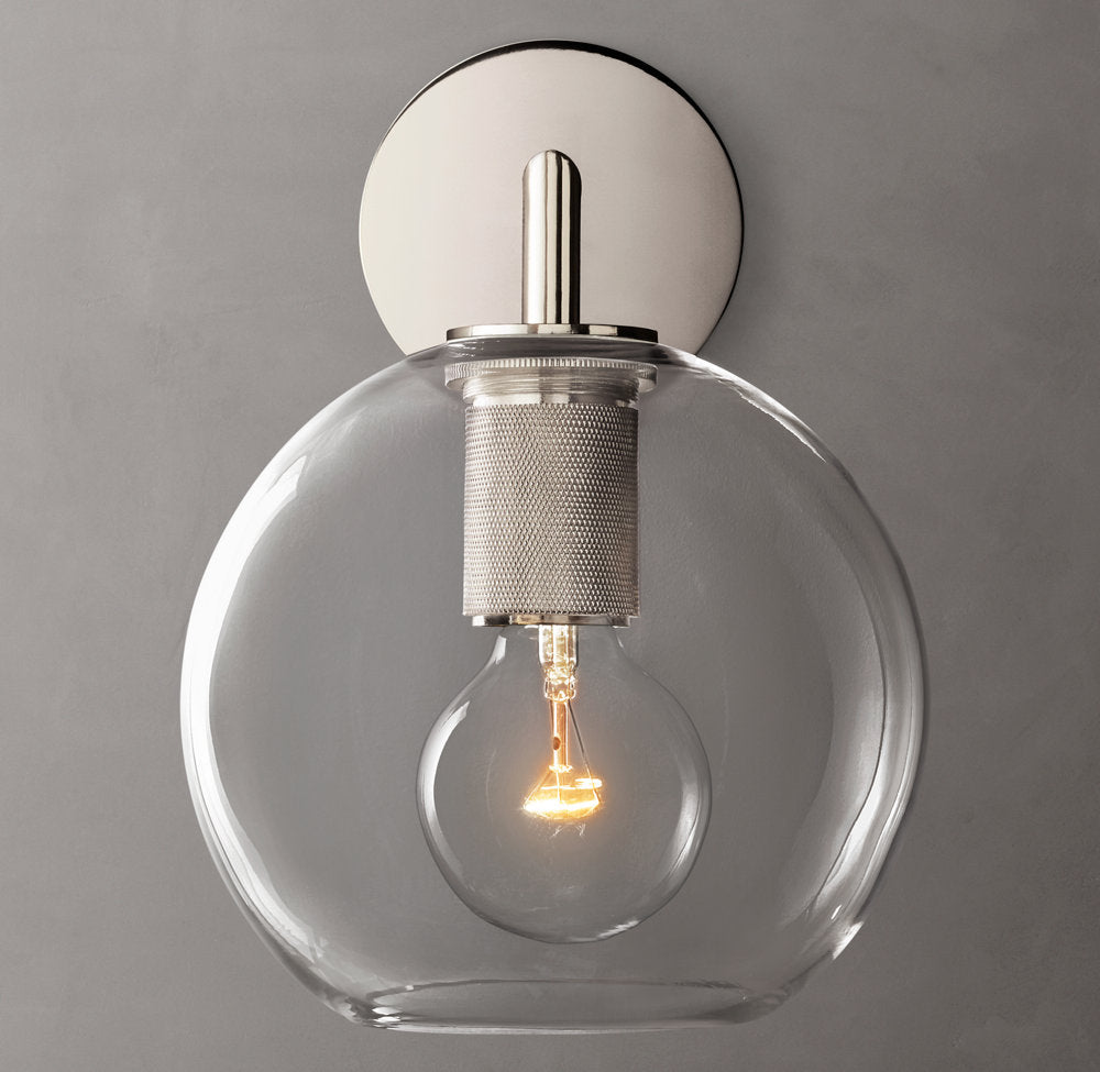 Utilitaire Globe Shade Sconce