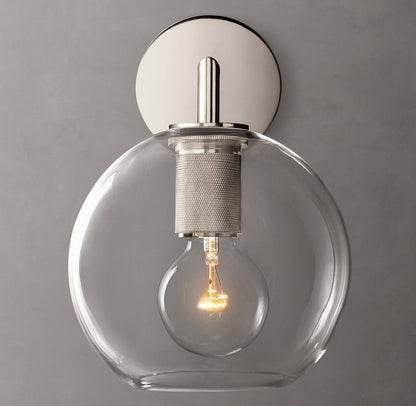 Utilitaire Globe Shade Sconce