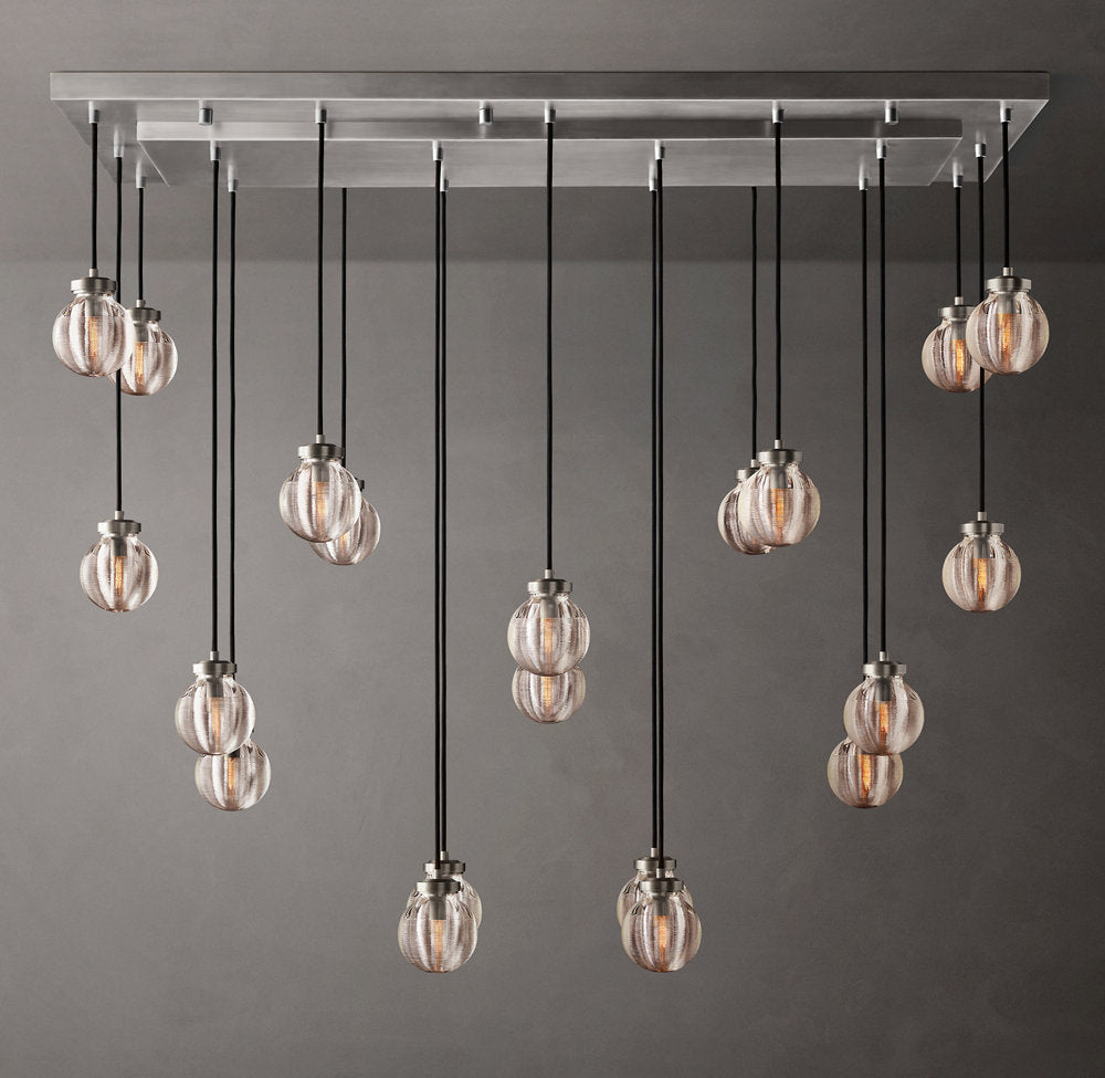Pearl Rectangular Chandelier 54"