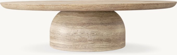 Cupola Carved Round Coffee Table