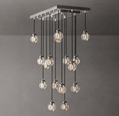 Pearl Rectangular Chandelier 36"