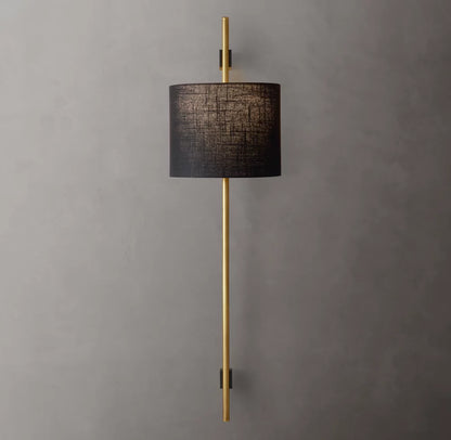 Vela Round Bar Sconce - Round Shade