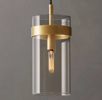 Ravelle Clear Glass Pendant 5"