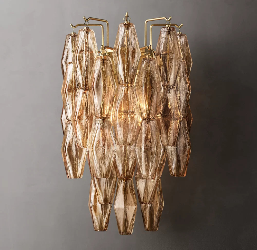 Chiara Smoke Glass Sconce
