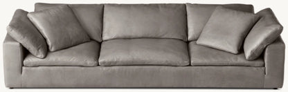 Cloud Leather 3-Cushion Sofa