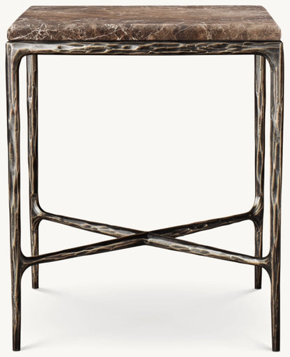 Thaddeus Marble Square Bedside Table