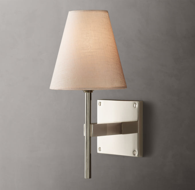 Fulham Linen Shade Sconce