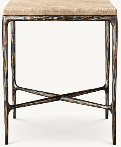 Thaddeus Marble Square Bedside Table