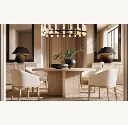 Ravelle Linear Milk Glass Chandelier 71"