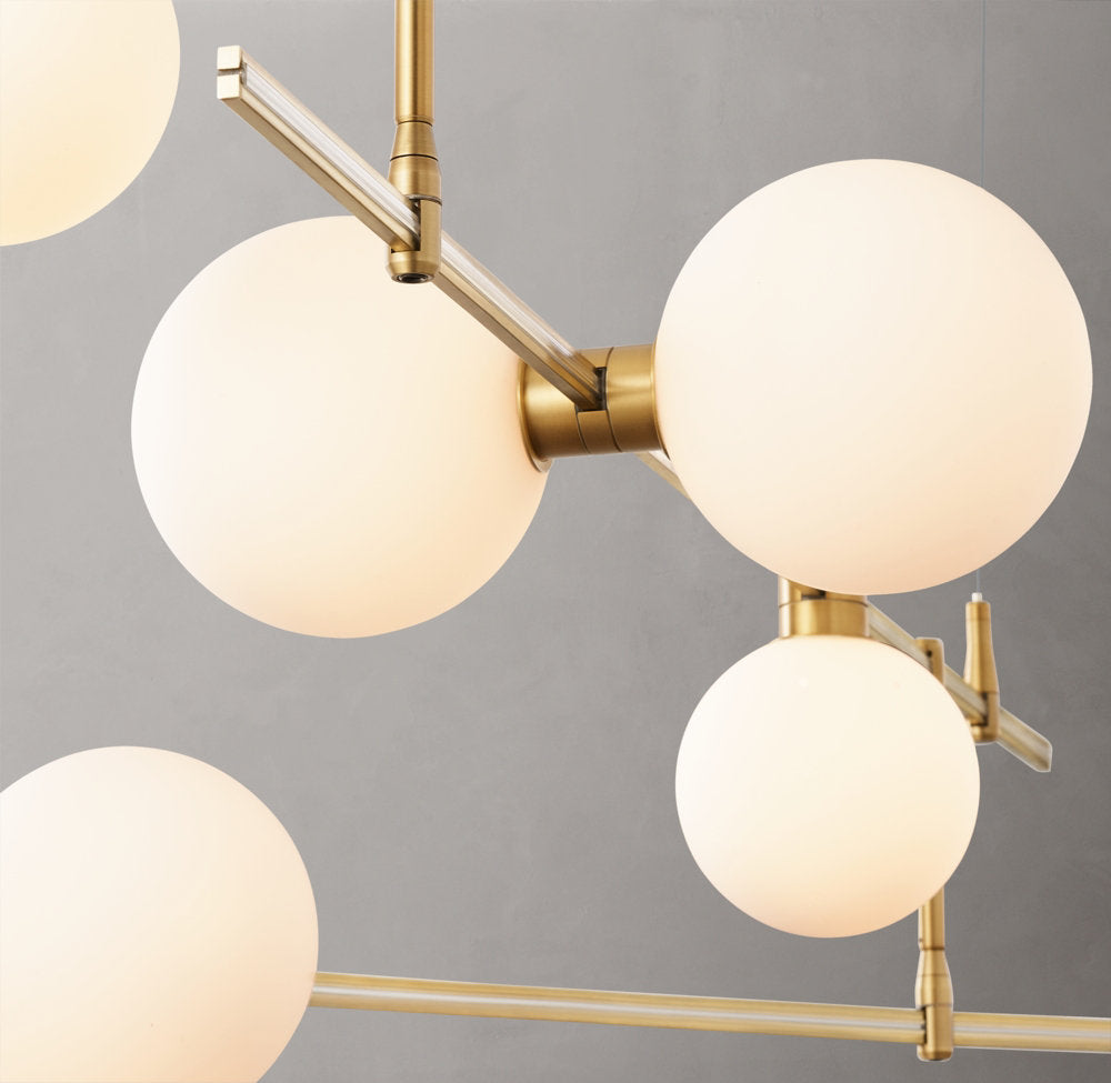 Modern Rail Chandelier 48"