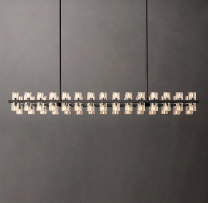 Arcachon LED Rectangular Chandelier 54"