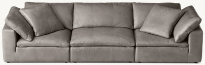 Cloud Modular Leather 3-Piece Sofa