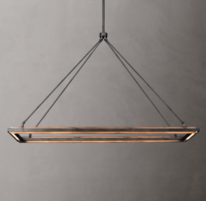 Peralta Rectangular Chandelier 62"