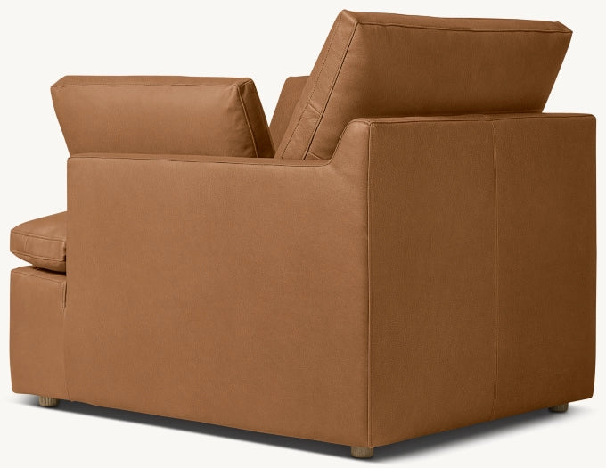 Cloud Track Arm Leather Chair