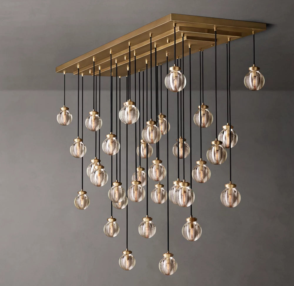 Pearl Rectangular Chandelier 72"