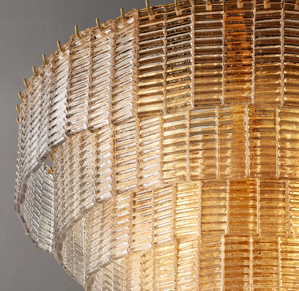 Sirene Clear Glass Round Chandelier 41"