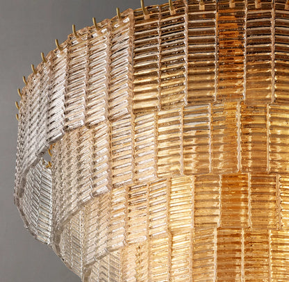 Sirene Clear Glass Round Chandelier 41"