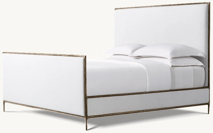 Thaddeus Fabric Panel Bed with Footboard