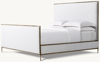 Thaddeus Fabric Panel Bed with Footboard
