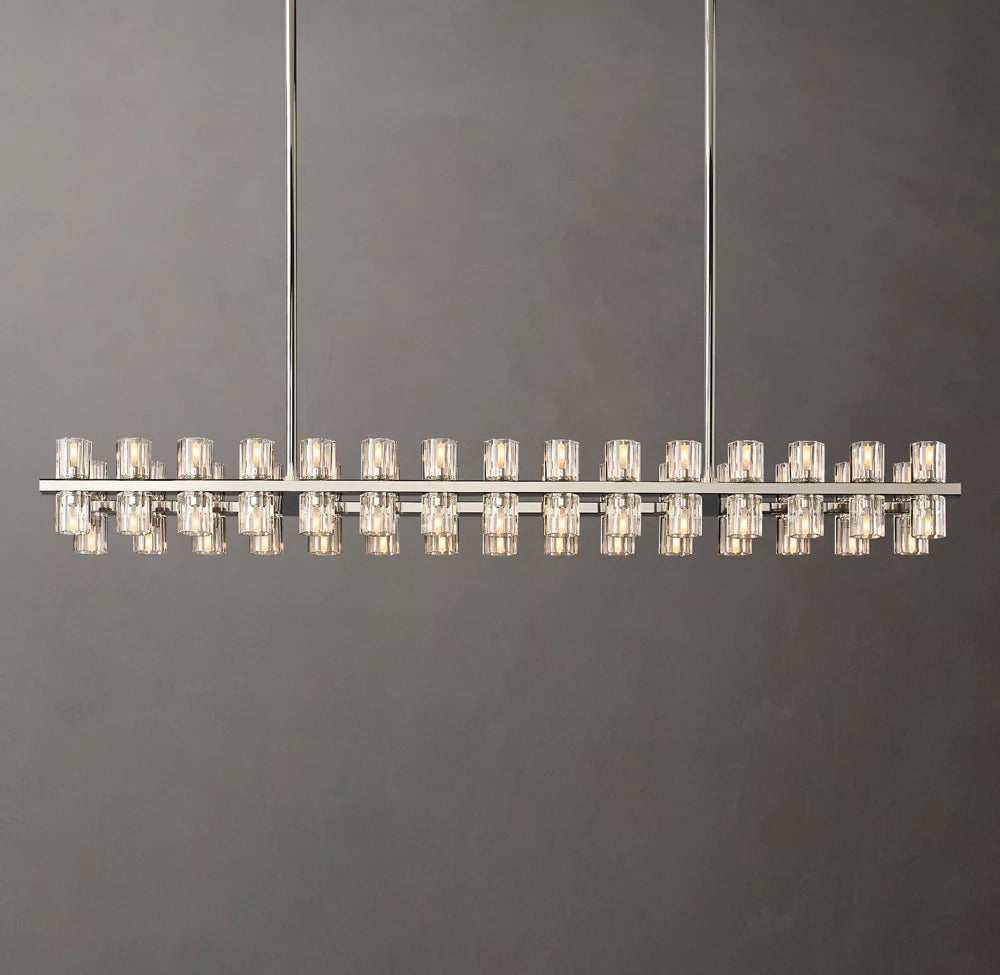 Arcachon LED Rectangular Chandelier 54"
