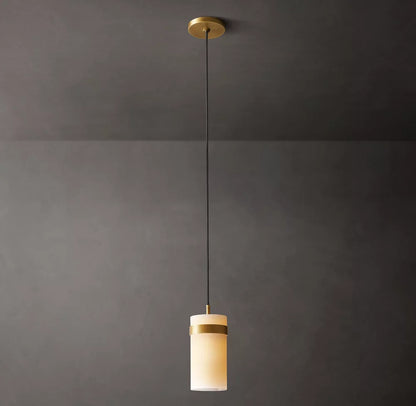 Ravelle Milk Glass Pendant 5"