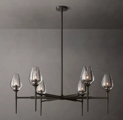 Tulip Round Chandelier 42"