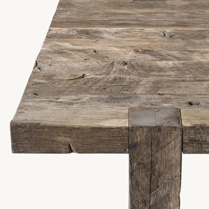 Reclaimed Rustic Oak Square Coffee Table