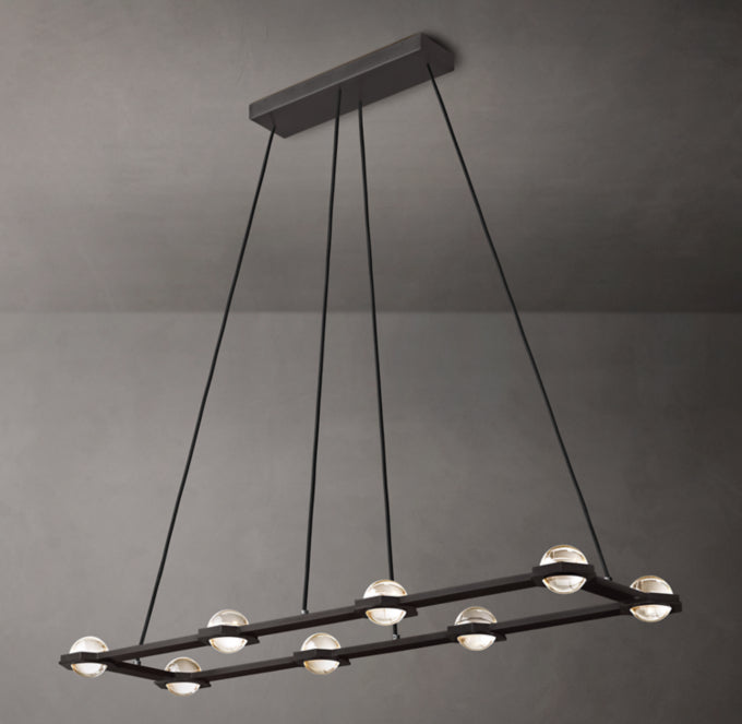 Éclatant Rectangular Chandelier 54"