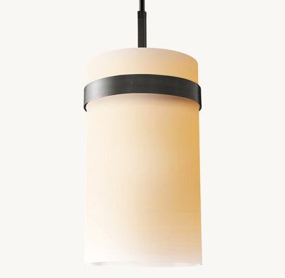 Ravelle Milk Glass Pendant 12"