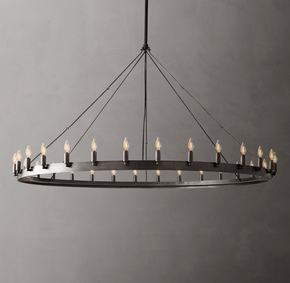 Camino Vintage Candelabra Round Chandelier 63"