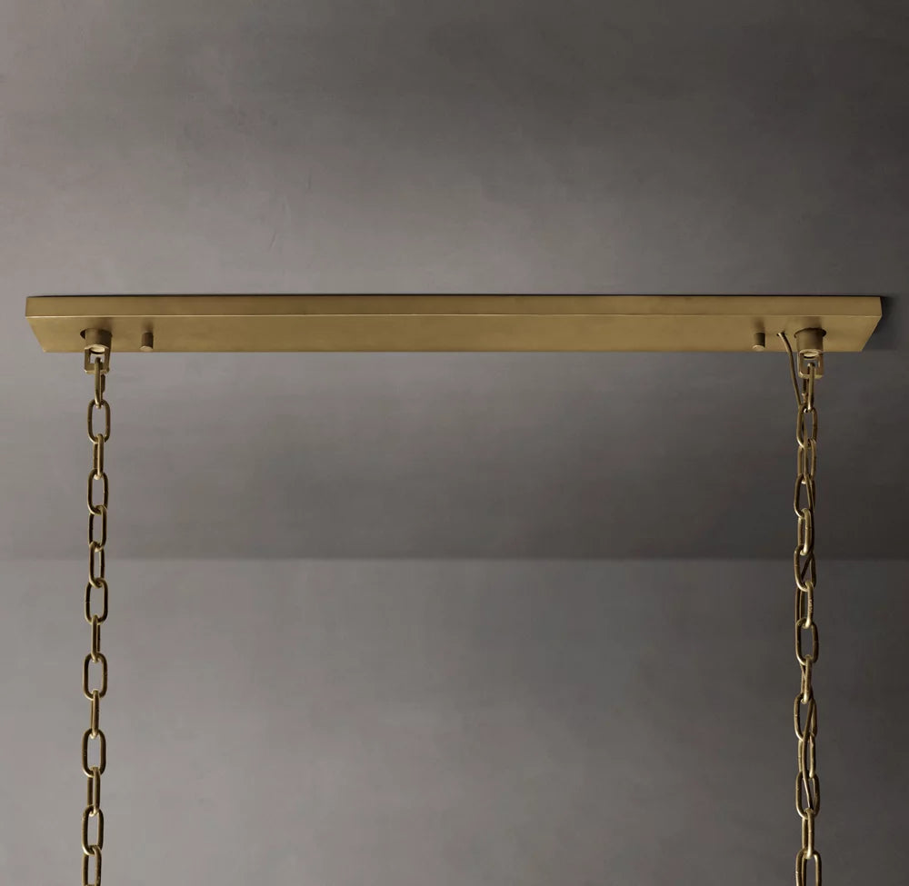 Harlow Crystal Rectangular Chandelier 62"