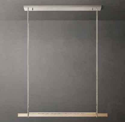 Audubon Crystal Single Bar Linear Chandelier 60"