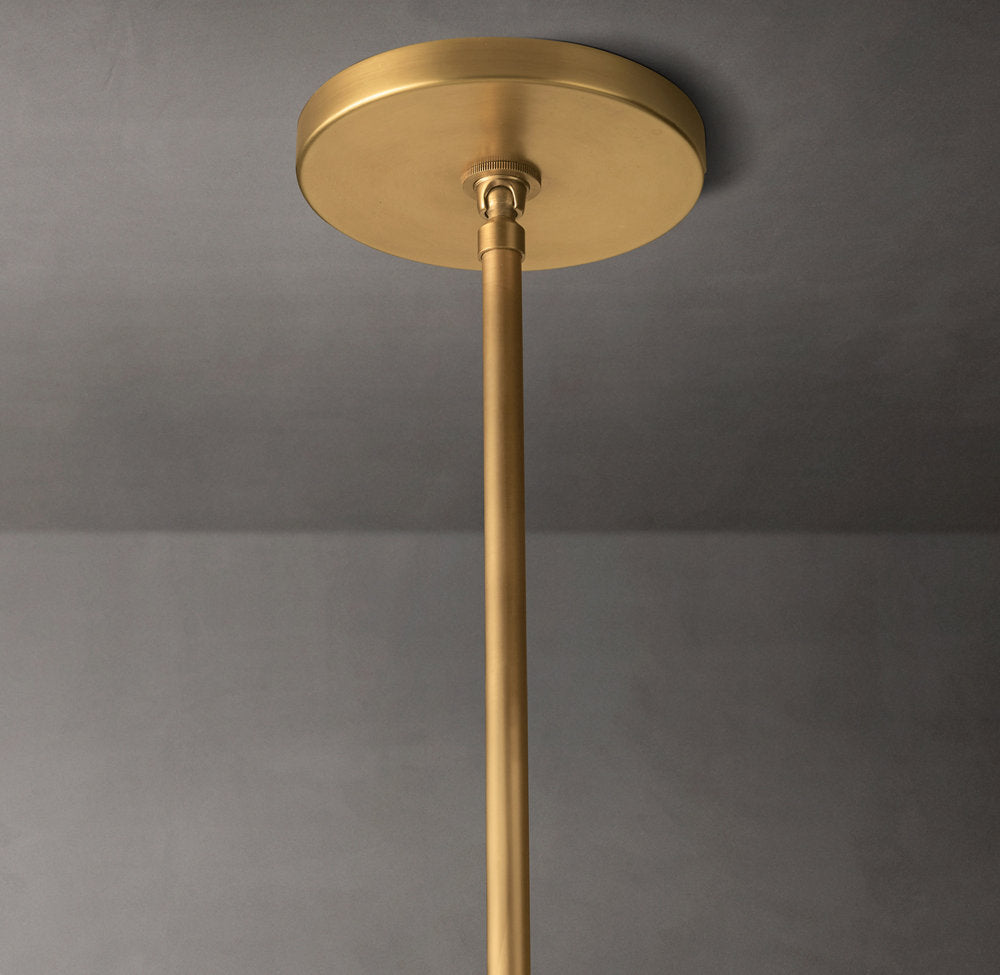 Ravelle Milk Glass Pendant 12"