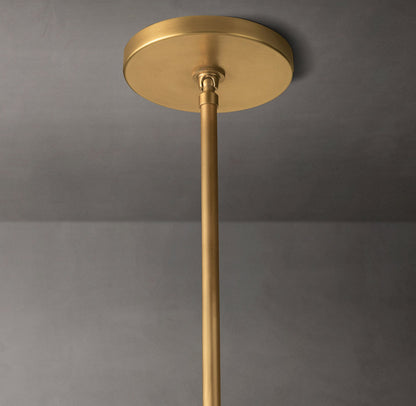 Ravelle Milk Glass Pendant 12"