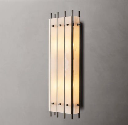 San Marco Alabaster Grand Rectangular Sconce