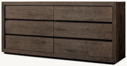 Drifted Reclaimed Oak 6-Drawer Dresser