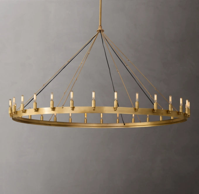 Camino Vintage Filament Round Chandelier 63"