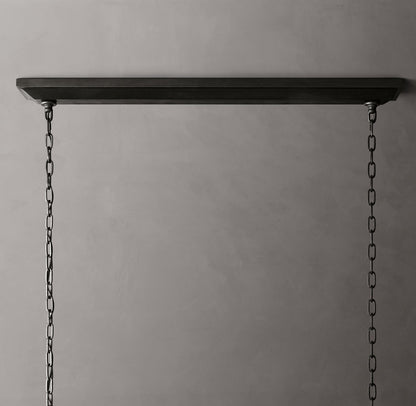 19th C. English Openwork Rectangular Chandelier 72"