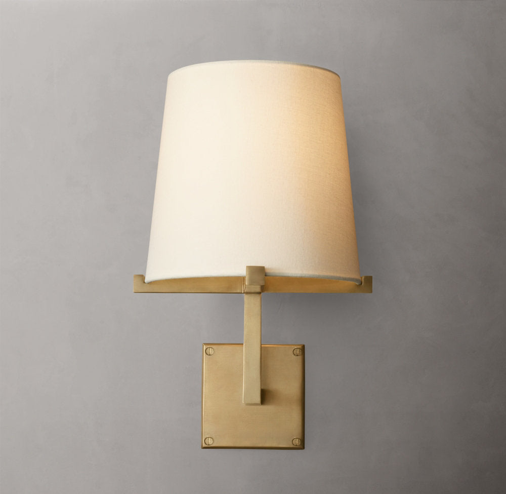 Pauillac Fabric Shade Grand Sconce