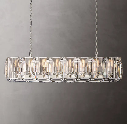 Harlow Crystal Rectangular Chandelier 54"