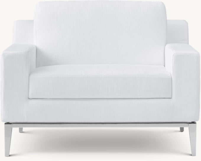 Italia Track Arm Chair - Metal Base