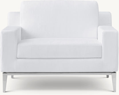 Italia Track Arm Chair - Metal Base