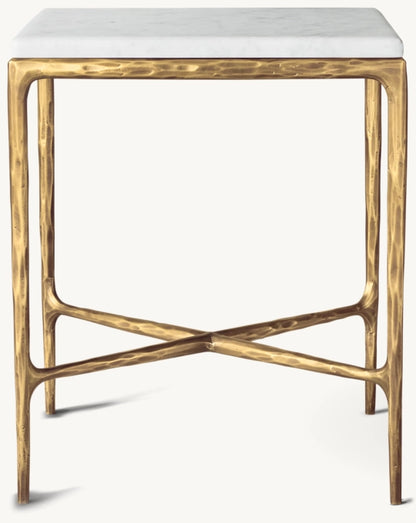 Thaddeus Marble Square Bedside Table