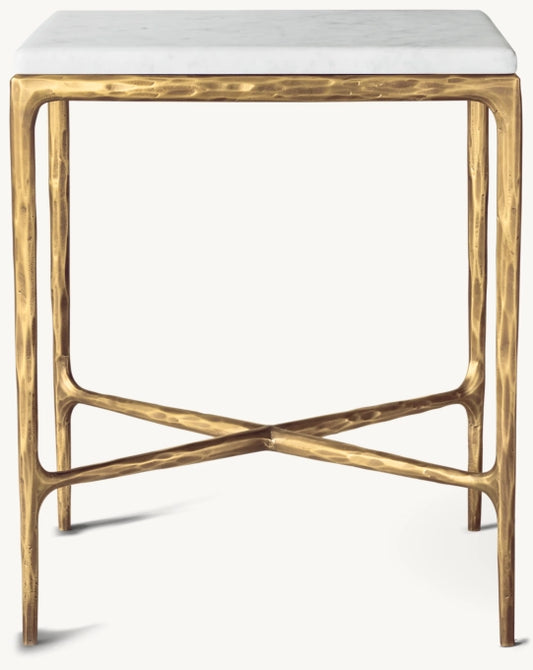 Thaddeus Marble Square Bedside Table