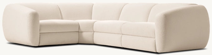 Monceau Recliner Modular 4-Piece L-Sectional