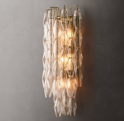 Chiara Clear Glass Grand Sconce