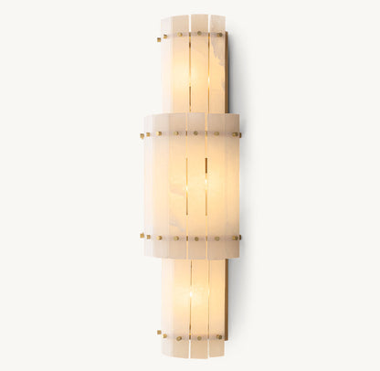 San Marco Alabaster Grand Round Sconce