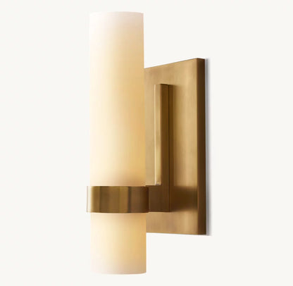 Ravelle Milk Glass Sconce 12"