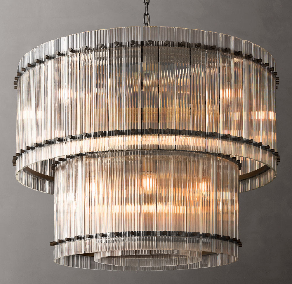 San Marco Two-Tier Round Chandelier 37"