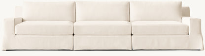 Modena Slipcovered Modular Track Arm 3-Piece Sofa